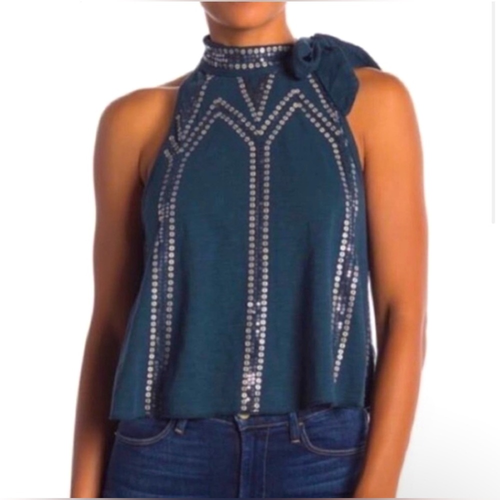 NWOT Free People Sequin Tank Top